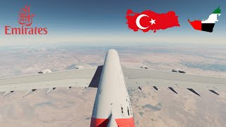 Infinite Flight GLOBAL: Istanbul - Dubai | Emirates Airlines | Airbus A380-800 screenshot 2