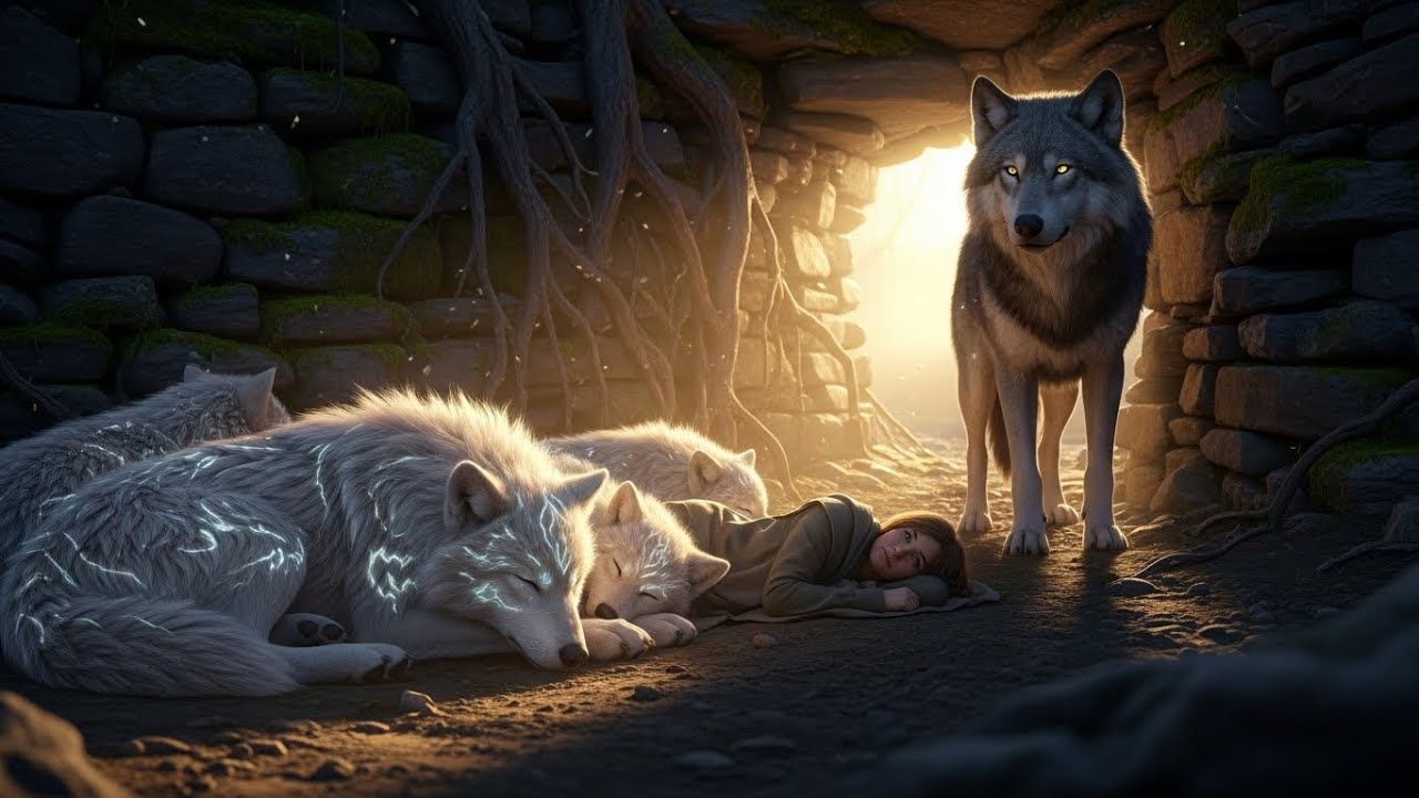 She Rested Beside the Wolf Cubs in the Den — By Dawn, the Alpha Was Standing Guard