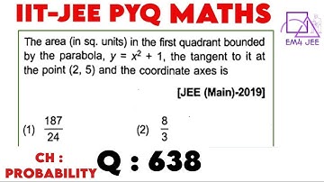The area (in sq. units) in the first quadrant bounded by the parabola, y = x^2 + 1, the tangent to