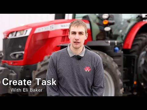 Massey Ferguson Tractor Task Management - Create a Task in the Datatronic 5 or Fieldstar 5 Terminal