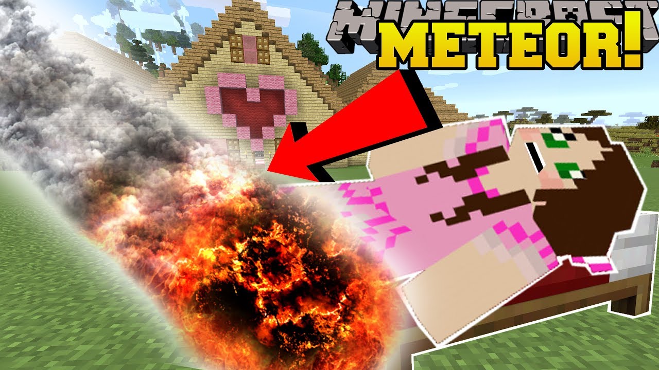 Minecraft Meteors Nothing Survives These Disasters Custom Command Youtube - pat and jen roblox natural disaster survival