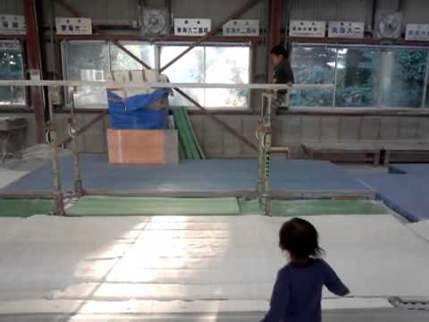 ″３歳″の体操競技練習