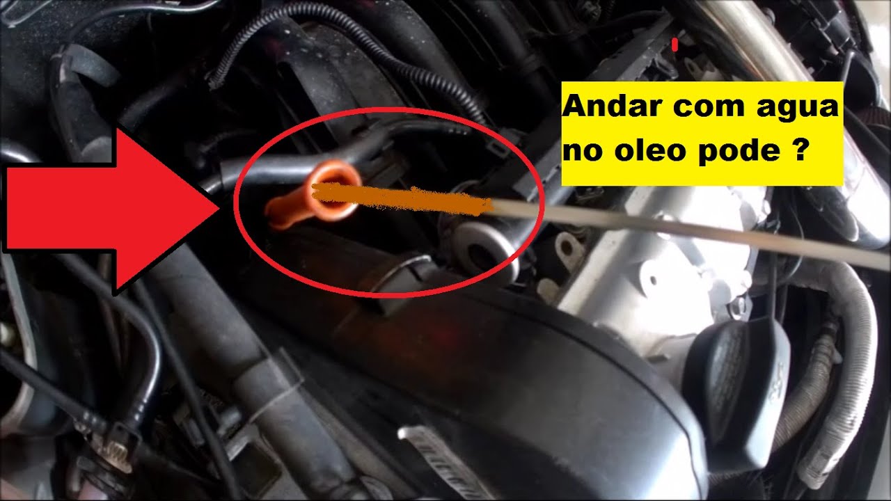 posso andar com agua no óleo do motor - YouTube