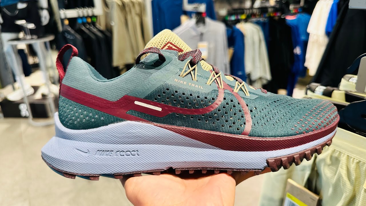 Nike React Pegasus Trail 4 Mens Trail Running Shoes Green/Grey