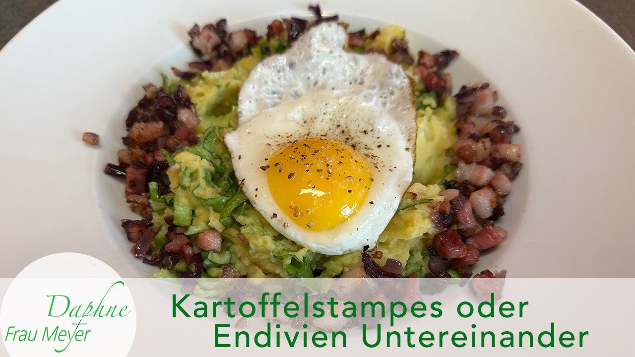 Endivien Untereinander oder Kartoffelstampes - traditionelles Gericht vom Niederrhein #endivien