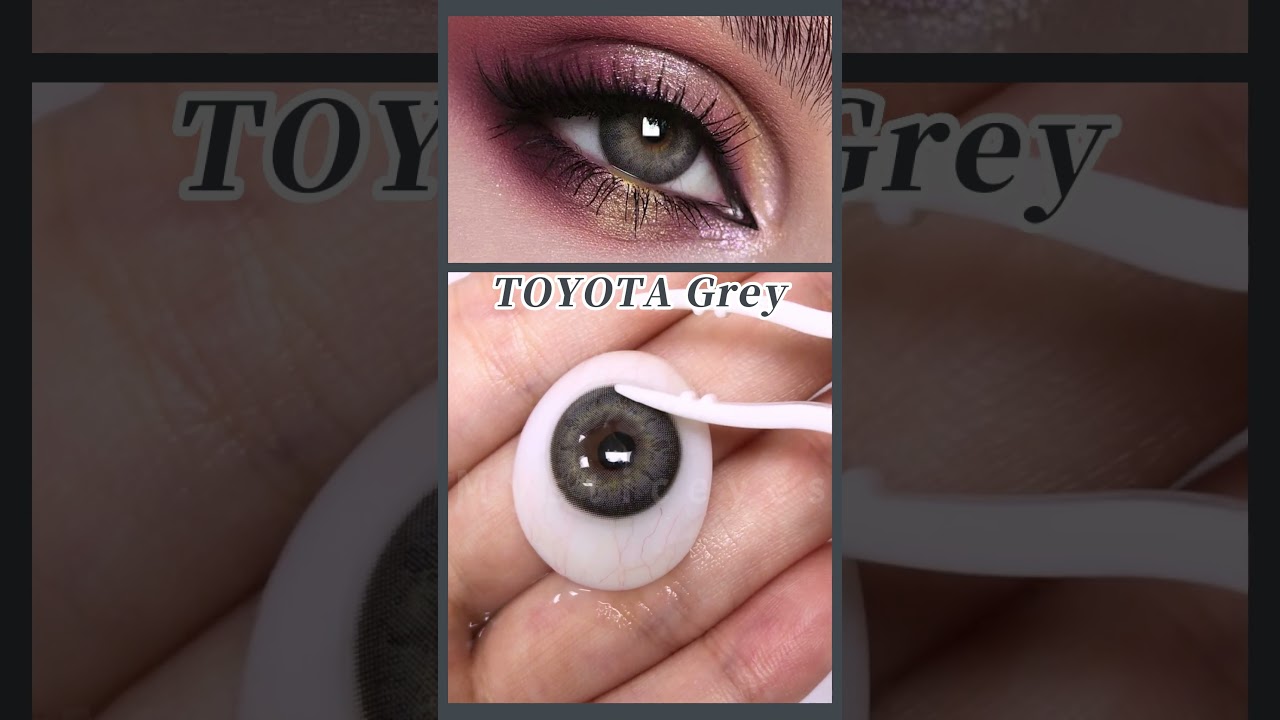 『MysticEyes』𝐁𝐞𝐬𝐭 𝐟𝐨𝐫 𝐃𝐚𝐫𝐤 𝐄𝐲𝐞𝐬 | TOYOTA Grey Contact Lenses  