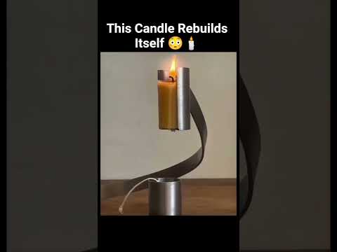 This Candle Rebuilds Itself 😳🕯️