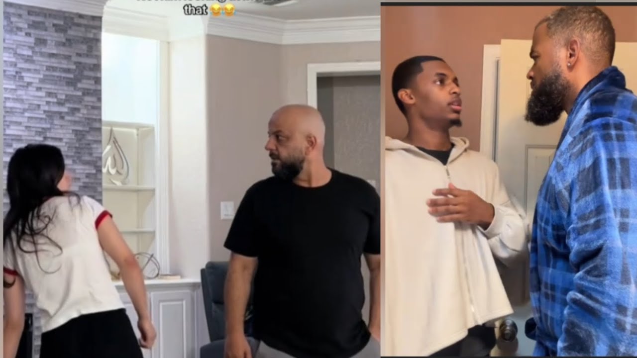 Подборка розыгрышей из TikTok: Говорить маме, чтобы она заткнулась перед папой.