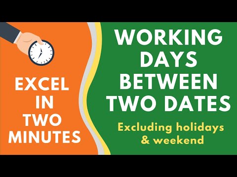 एक्सेल में दो तिथियों के बीच कार्य दिवसों की गणना करें (सप्ताहांत और छुट्टियों को छोड़कर)