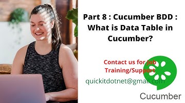 Part 8 : Cucumber BDD : What is  Data Table in Cucumber?