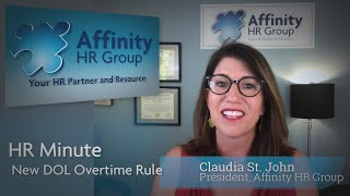 New Department of Labor Overtime Rule- HR Minute