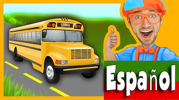 Las Ruedas del Autobús con Blippi Español | Canciones Infantiles