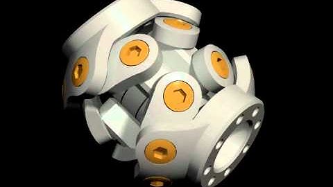 Constant Velocity Joint - 4 Pairs of Spherical Levers - View 4