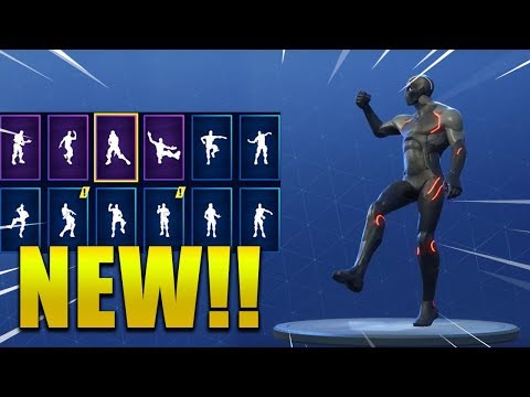 ALL *NEW* SKINS & EMOTES/DANCES SEASON 4 !! Fortnite Battle Royale