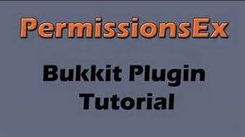 How to install and use PermissionsEx