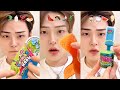 Giant Candy Mukbang ASMR | Colorful Gummy Worms &amp; Sour Treats Compilation #158