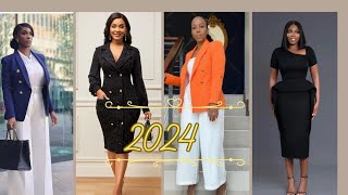 Top classy, stylish and chic office wears for ladies||fashion style||2024||
