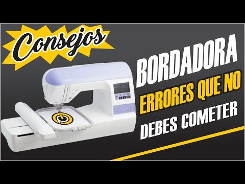 Máquina bordadora: Cómo usarla para sacar el máximo partido