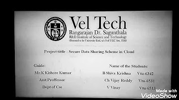 Final year project -Veltech University