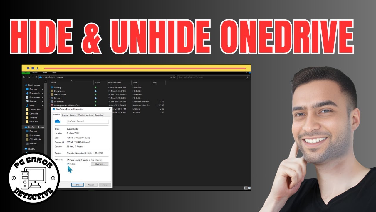 How to Hide & Unhide OneDrive | Master Your Cloud Visibility! - YouTube