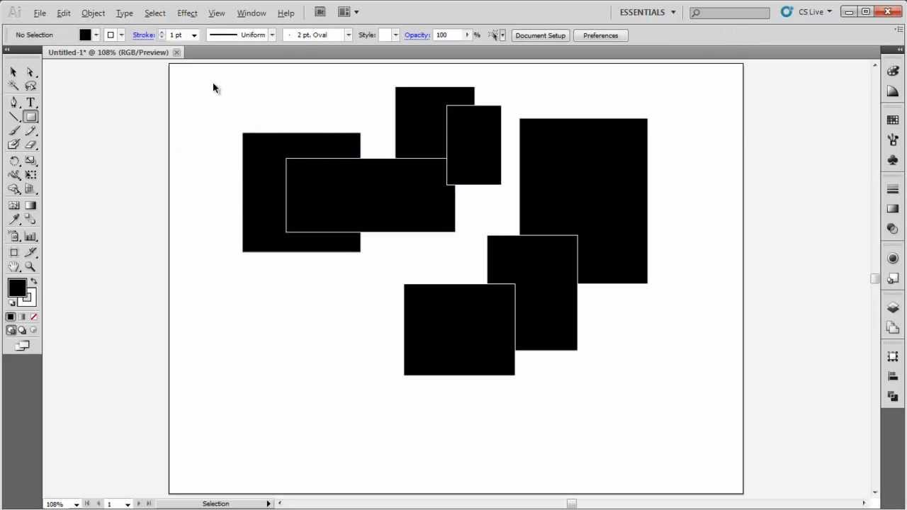 Adobe Illustrator basic - Biến đổi đối tượng-Shape builder tool