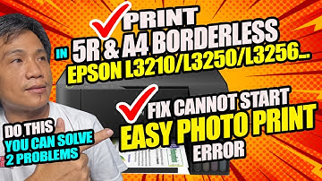 5R & A4 Borderless in Epson L3210, L3250 etc. How to fix Cannot Start Easy Photoprint. | English