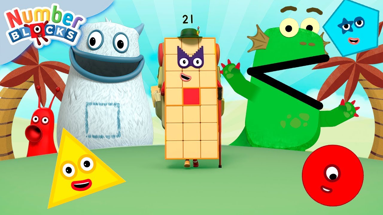Numberblock Explorer 21 Wordsearch Fun! 🌍 | Learn to Count for Kids | Number Cartoon | Numberblocks