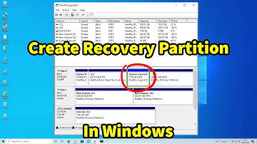 How to Create a Recovery Partition in Windows 10 or 11 pc or Laptop