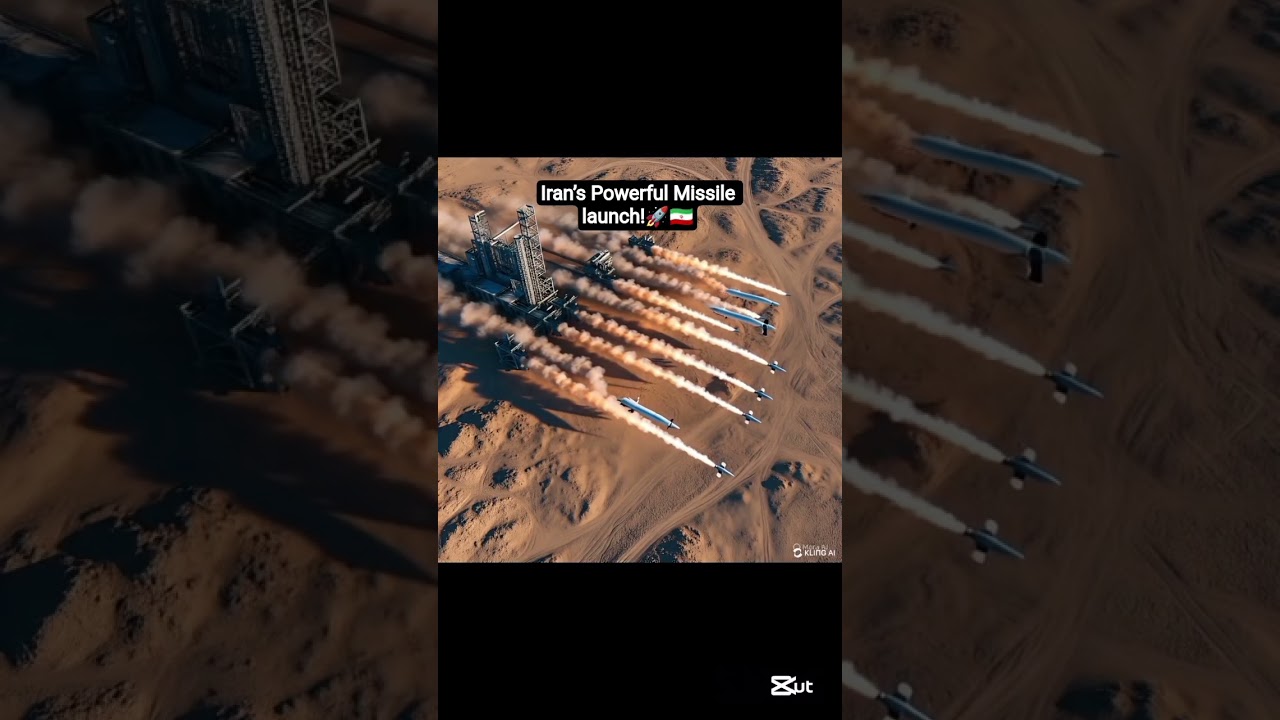 Iran’s Powerful Missile Barrage 🚀🇮🇷. 