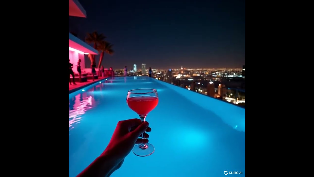 Private Infinity Pool Party: Night Luxury POV 🎉🏙️