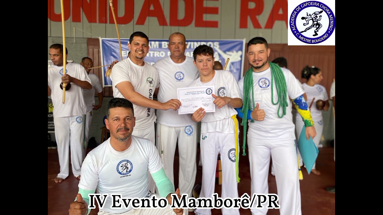 4 evento de capoeira Mamborê PR. batizado e troca de graduação - formatura a C. mestre.