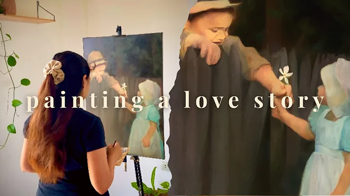 My biggest oil painting so far | From Start to Fin...