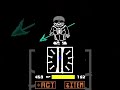 Under_13690 Determination Sans - its an Undyne Sans? but SO STRONG #undertale #sans #papyrus #shorts