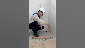 Thi công lỗ thoát sàn nhà vệ sinh đúng cách #thicongcongtrinh #xaydung  #nhavesinh #oplatgach