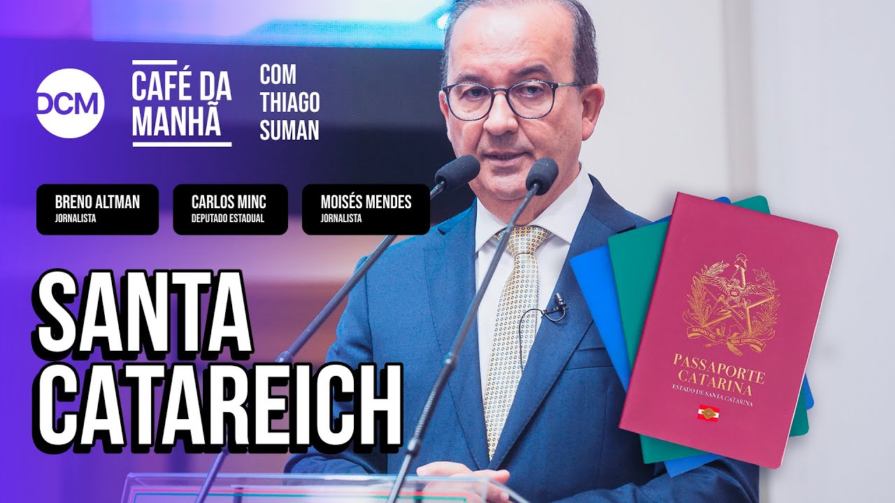 Governador de SC anuncia “passaporte”; Câmara deve votar PL após recuo de Derrite