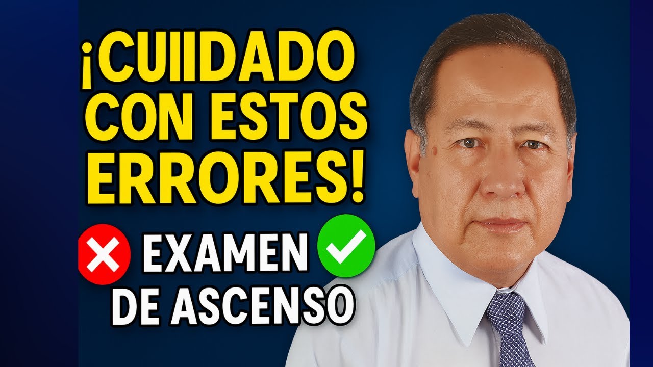 ¡No cometas estos errores! 5 Problemas Clave para el Examen de Ascenso – Explicados Paso a Paso