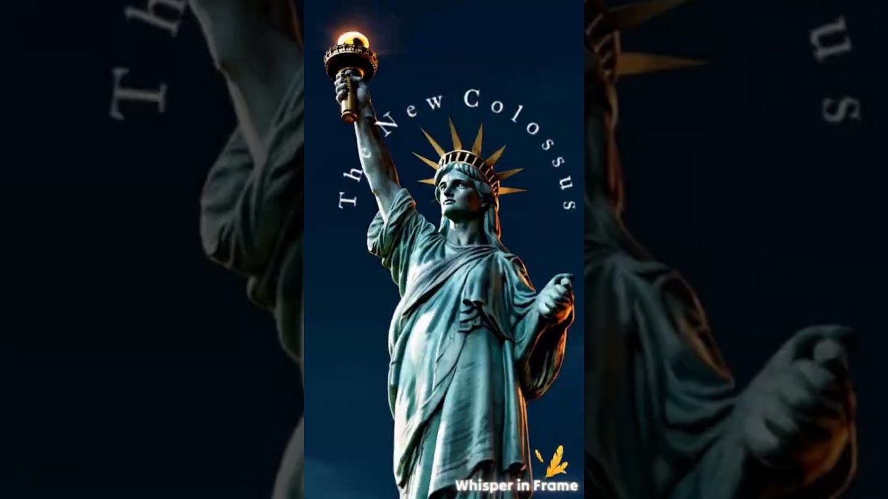 The New Colossus - A Poem of Hope and Freedom | Emma Lazarus | #Whisperinframe #poetry #visualpoetry