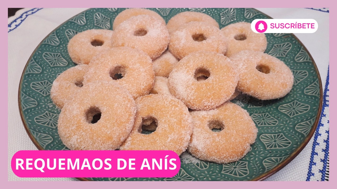 Tradición sin lácteos ni huevo, requemaos de anís, receta de las abuelas murcianas de antaño.