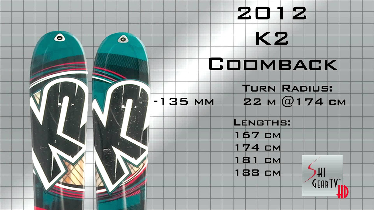 2010 K2 COOMBACK SKI REVIEW - YouTube