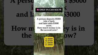 Deposits 5000,Adds5000,Adds3000 – Total in Account? #shorts #iqvistax #riddle