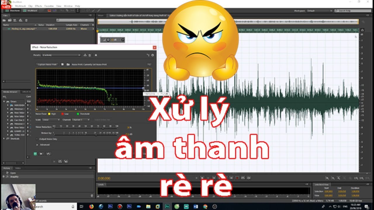Xử lý tiếng ồn rè rè khi quay video âm thanh máy... - youtube