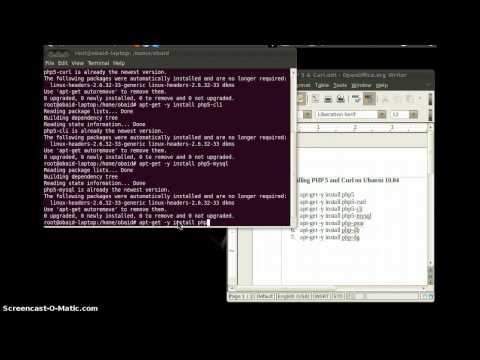 PHP5 & Curl Installation in Ubuntu