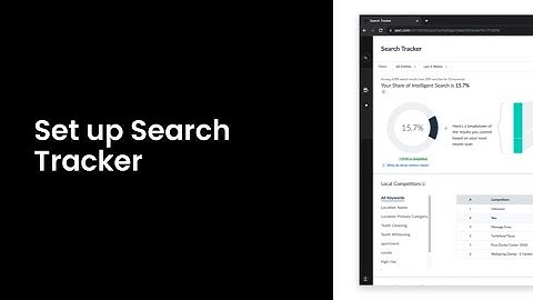 Set up Search Tracker