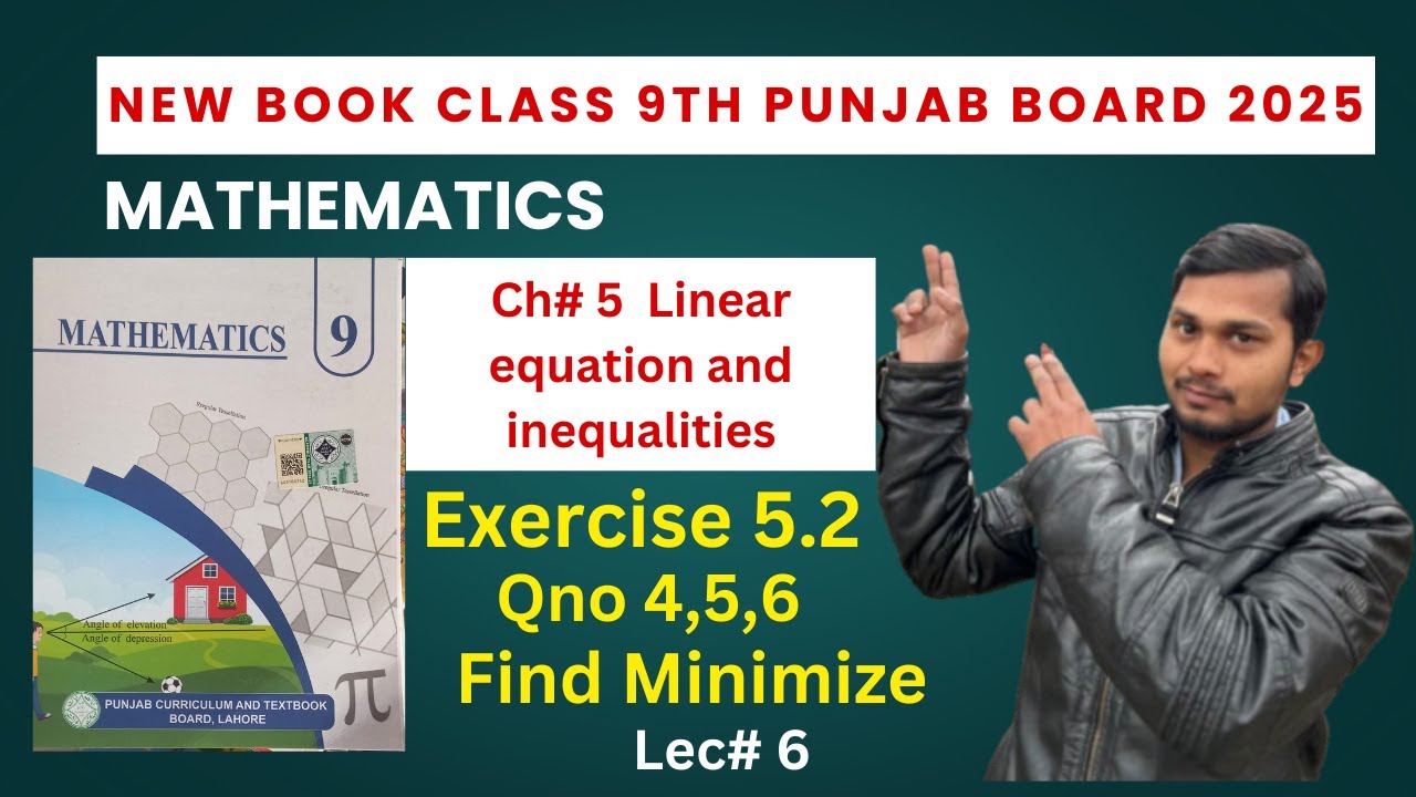 Exercise 5.2 Question 4,5,6 Class 9th Math new book 2025 |Class 9th ...