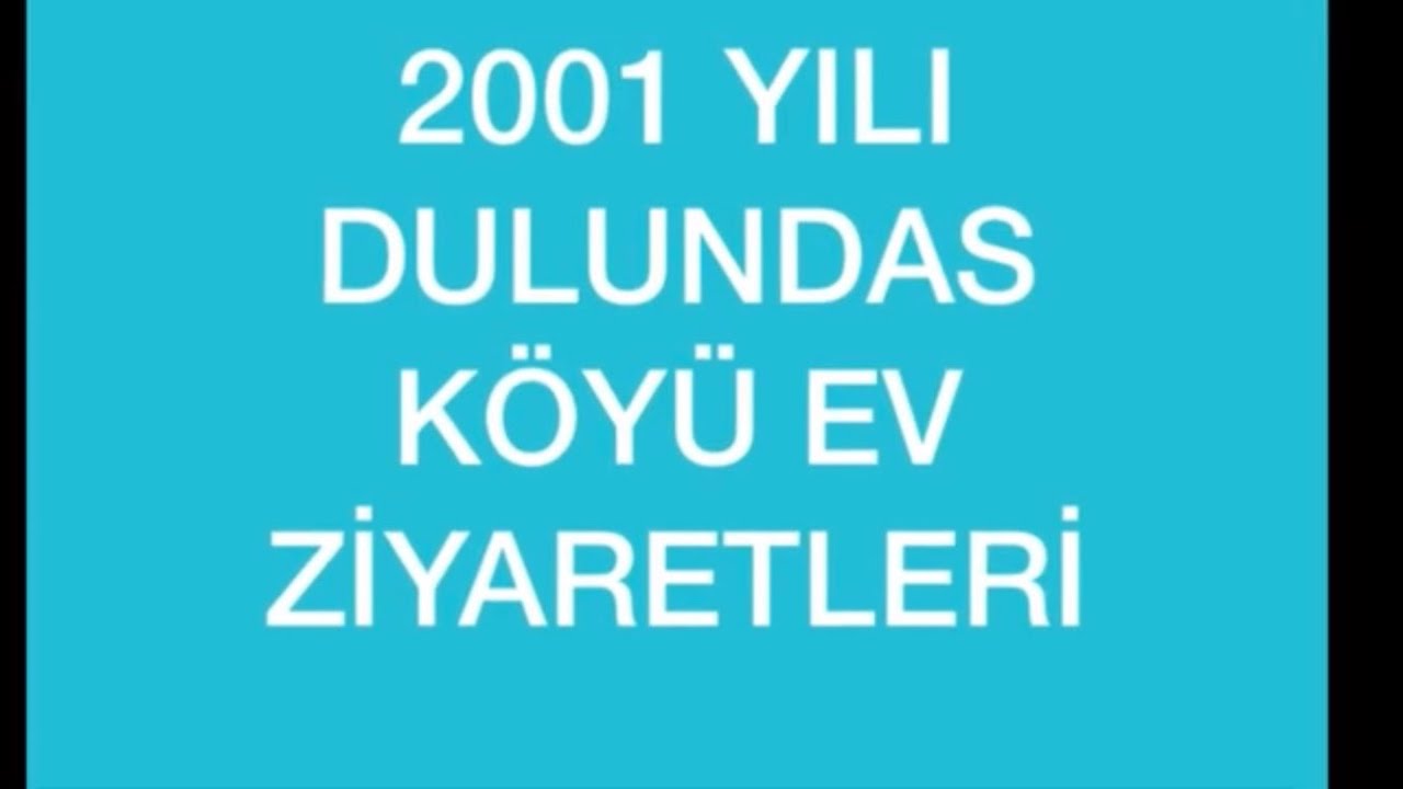 ÇAMOLUK DULUNDAS KÖYÜ 2001 YILI KÖY ÇİKOLATA DAĞITIMI
