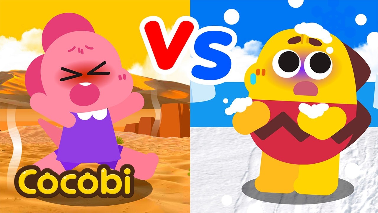 Hot vs Cold Challenge Song🥵🥶 + More Songs for Kids | Cocobi