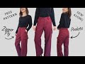 Turn FREE Cargo Shorts Into Pants | Sewing Pattern Hack Sew Along