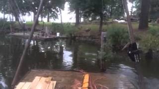 Gin pole winch test