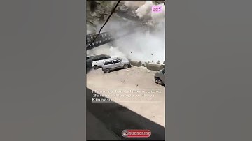 Watch: Terrifying landslide in Himachal, boulders hit bridge & vehicles; 9 killed