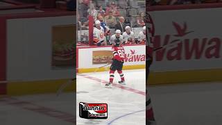 Jack Hughes NJ Devils Talks To Islanders Bench #njdevils #shorts #shortsvideo #shortvideo #short